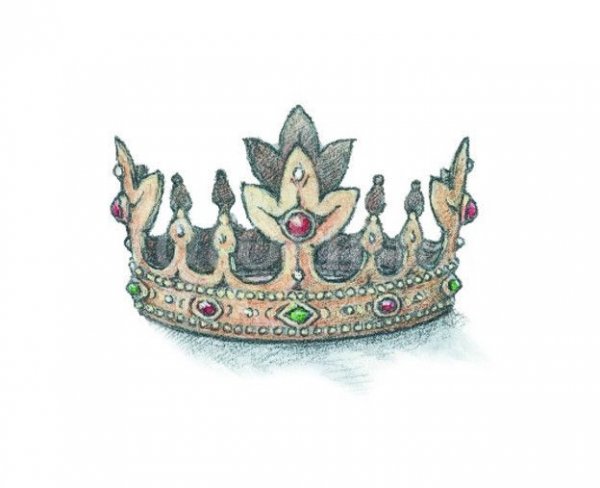 Корона акварель иллюстрация