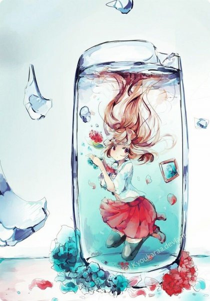 Необычные рисунки аниме