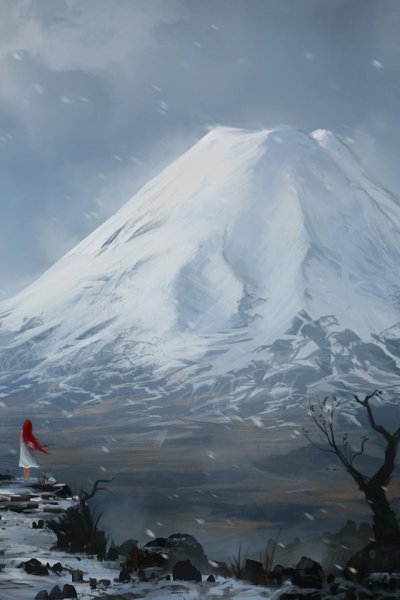 Снежная буря в горах