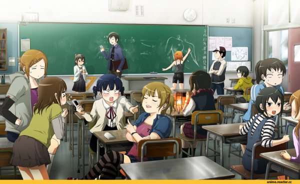 Аниме школьники