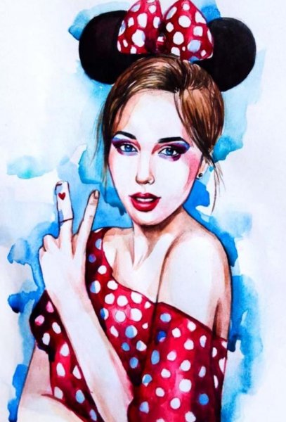 Нарисованная Катя Клэп