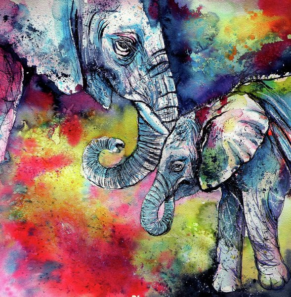 Разноцветный Слоник