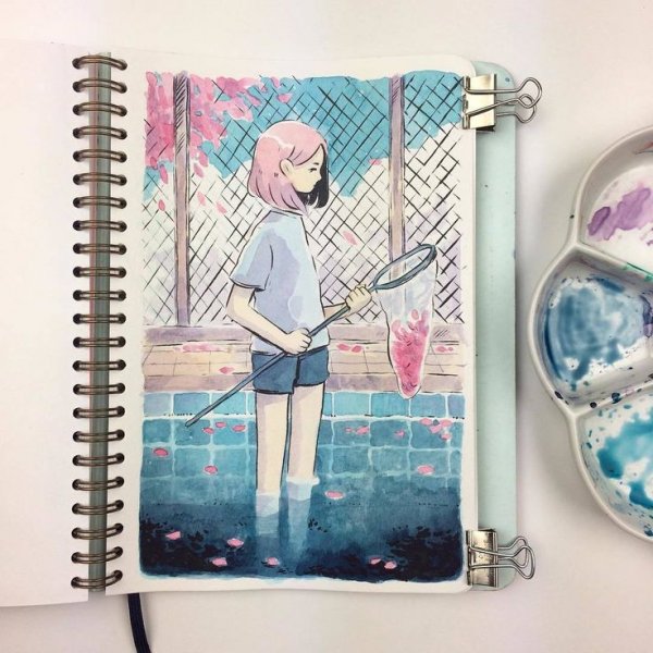 Акварельный артбук