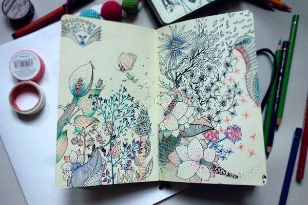 Идеи для рисования в артбуке