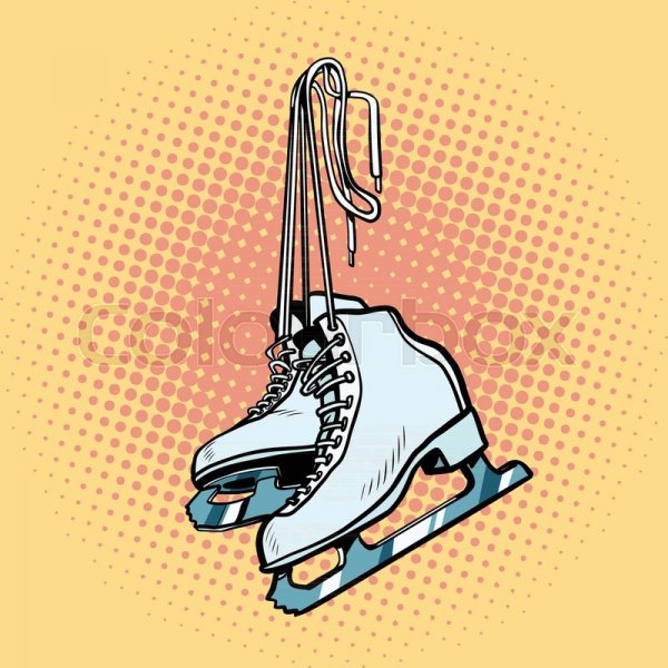 Коньки поп арт