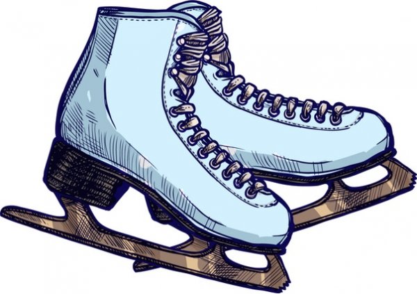 Коньки иллюстрация