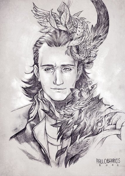 Локи Лафейсон Бог силуэт