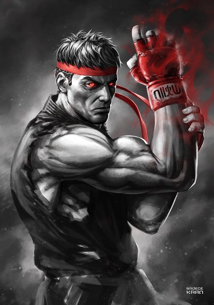 Рю стрит Файтер арт