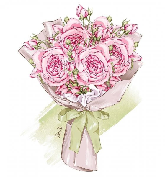 Нарисовать букет