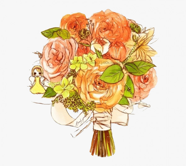 Сладкая Цветочная композиция нарисованная