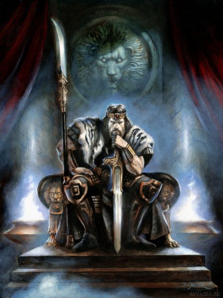 Скелет на троне