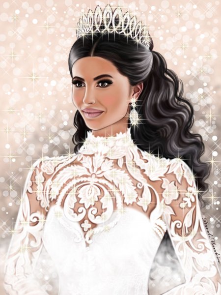 Невеста нарисованная
