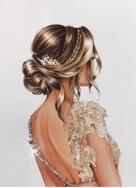 Прическа иллюстрация