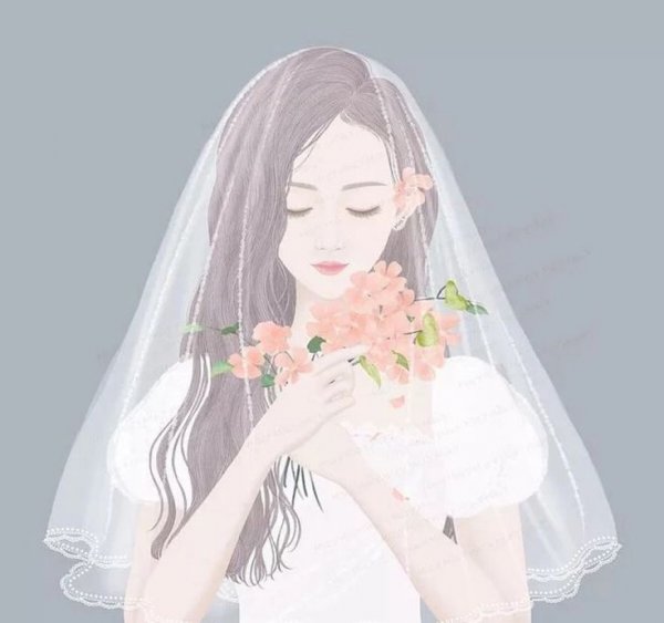 Невеста нарисована закрытыми глазами