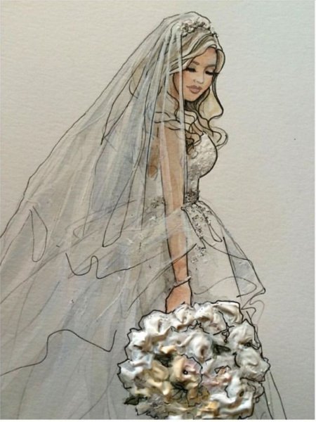 Невеста набросок