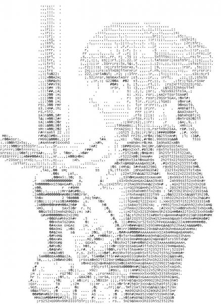 ASCII рисунки аниме
