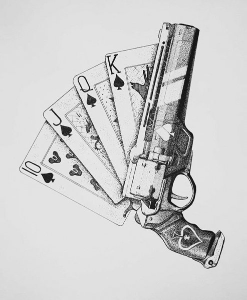 Пиковый туз револьвер