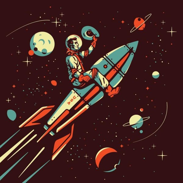 Ретро космос арт