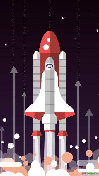 Ракета в космосе арт