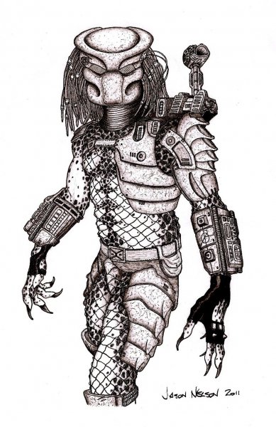 Хищник тату эскизы