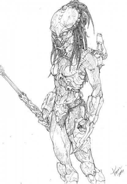 Хищник эскиз