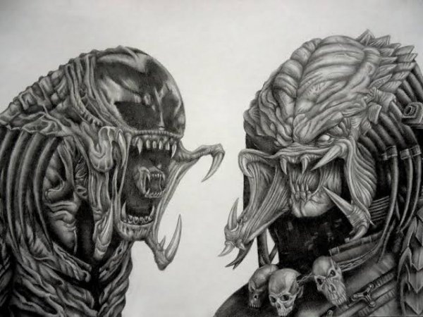 Хищник эскиз