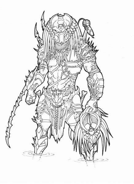 Тату чужой и хищник