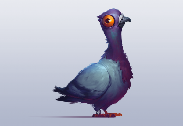 Голубь арт