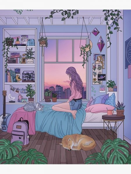 Эстетичные арты комнат