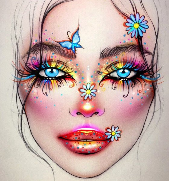 Макияж векторный