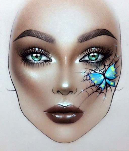 Мейкап на бумаге