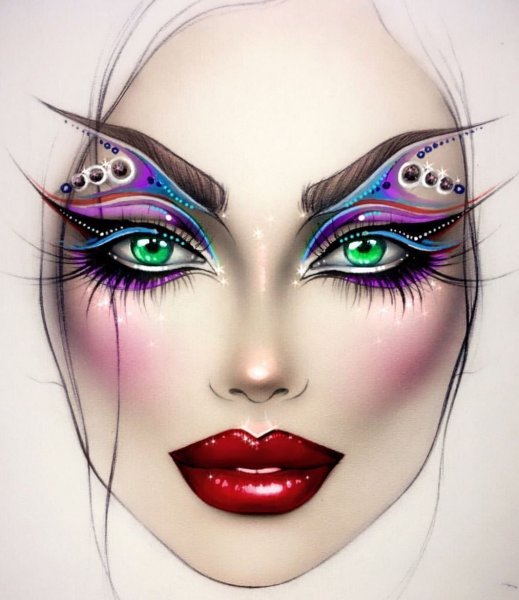 Макияж рисунок