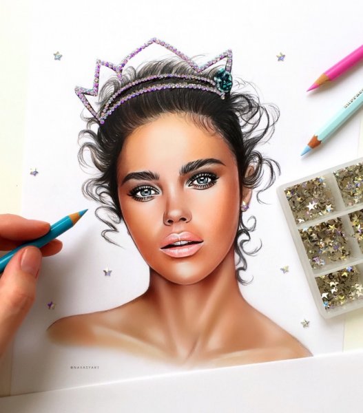 Фантазийный макияж эскиз