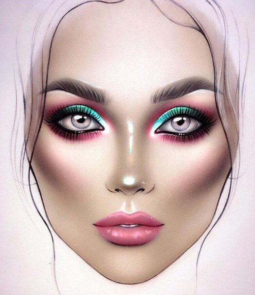 Фейс чарт грим