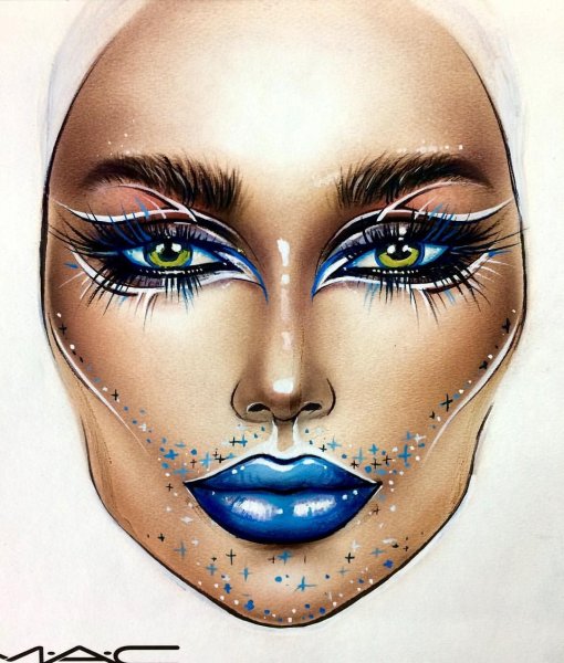 Мейкап на бумаге