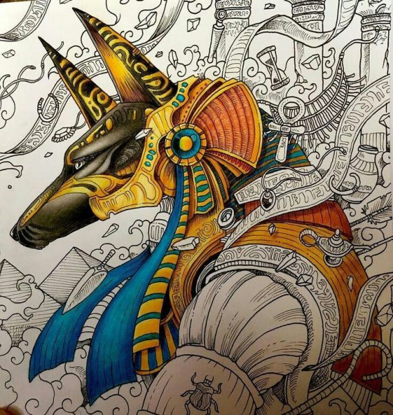 Анубис стилистика Египет арт