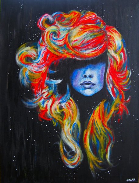 Картина волосы