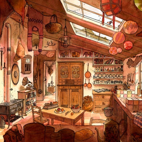Средневековая кухня арт