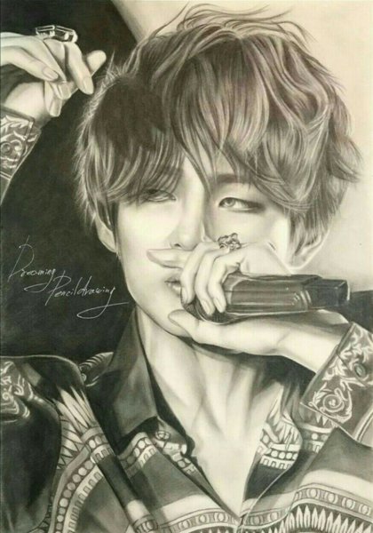 Арты БТС 2020 тэхён