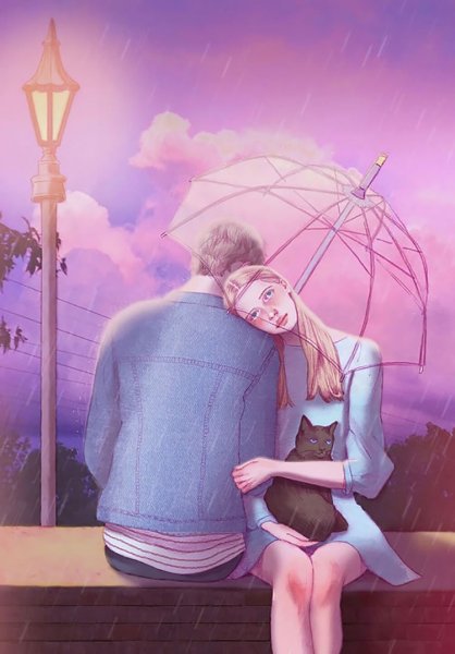 Влюбленные иллюстрация