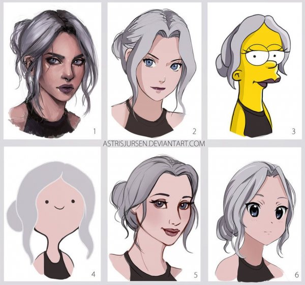 Разные ст ли рисования