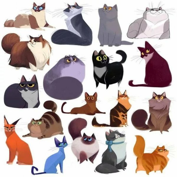 Животные в разных стилях