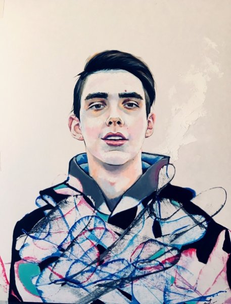 Стиль Тима Бертона для скетчбука