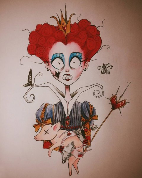 Стиль рисования Тима Бертона