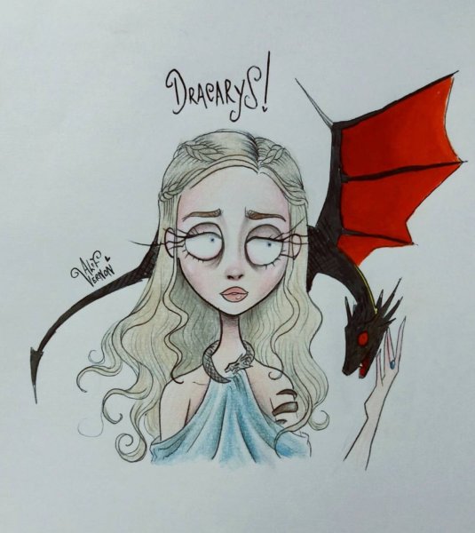 Tim Burton стиль рисования