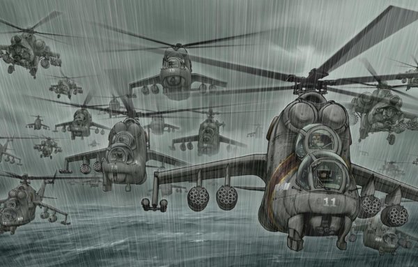 Вертолет ми 24 арт