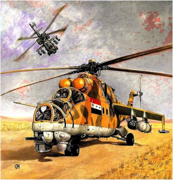 Вертолет ми 24 арт