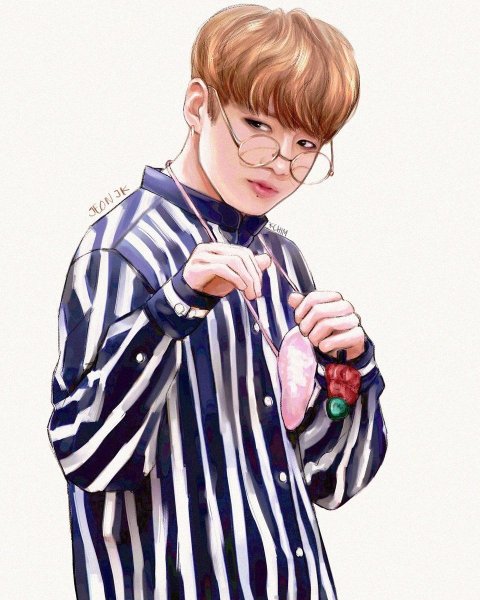 Чонгук в профиль арт