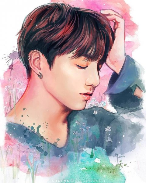 Чон Чонгук рисунок