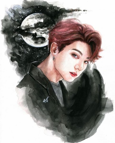 BTS карандашом Чонгук